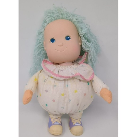 Vintage Goldberger‎ Dolls Eegee Baby Plush Clown Rubber Head 1980s 80s Pastel - Picture 1 of 11